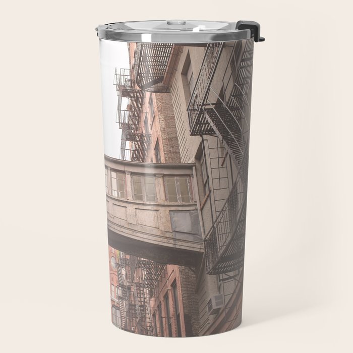New York City Photography Staple Street Sky Bridge Travel Mug Gallery Image 2