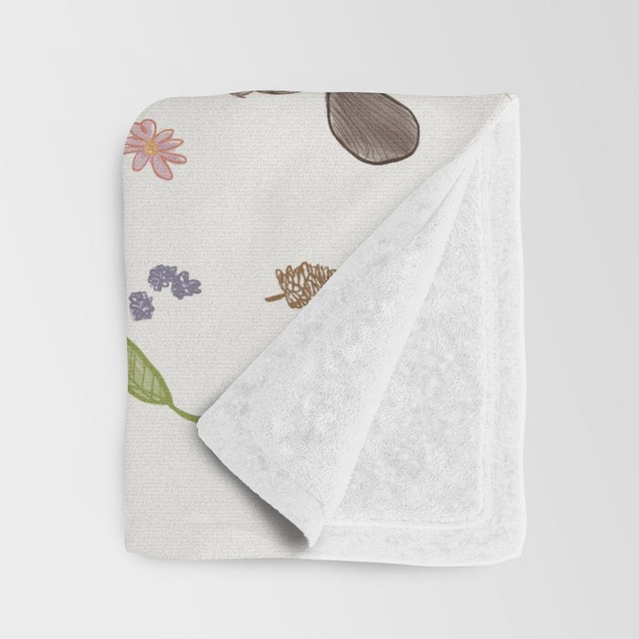 Woodland Creatures Chart Throw Blanket Gallery Image 3