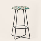 Tiki Party - Ivory Aqua Stool Gallery Image 1