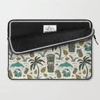 Tiki Party - Ivory Aqua Laptop Sleeve Gallery Image 2