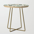 Tiki Party - Ivory Aqua Side Table Gallery Image 1