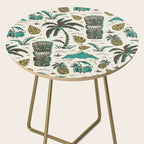 Tiki Party - Ivory Aqua Side Table Gallery Image 2