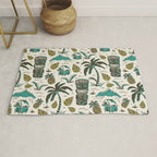 Tiki Party - Ivory Aqua Rug Gallery Image 1