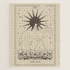 The Sun Card, Sun girl and horse print, Major Arcana, Divination, Magic girl Jigsaw Puzzle Gallery Image 1