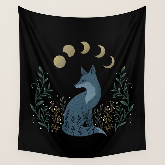 Fox on the Hill Wall Tapestry Gallery Image 1