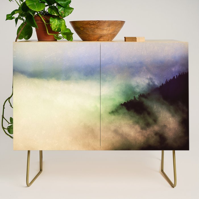 Ethereal Rainbow Clouds - Nature Photography Credenza Gallery Image 1