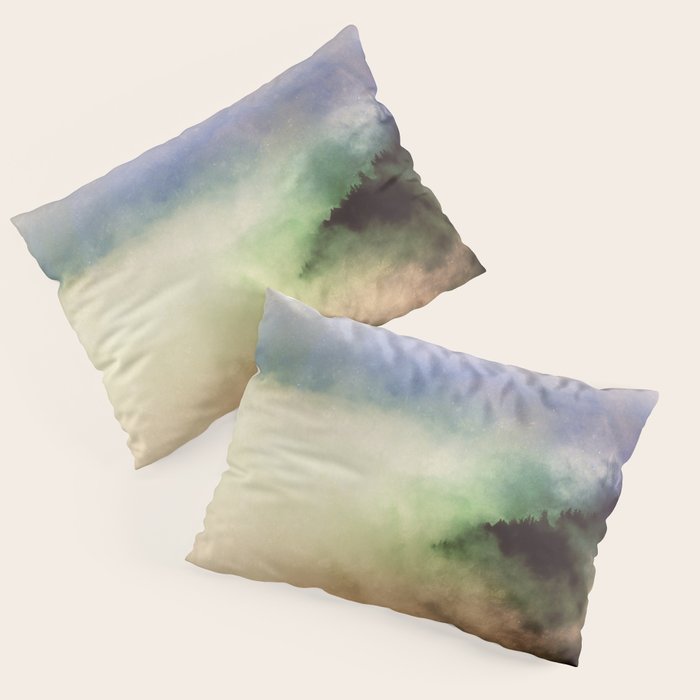 Ethereal Rainbow Clouds - Nature Photography Pillow Sham Gallery Image 1