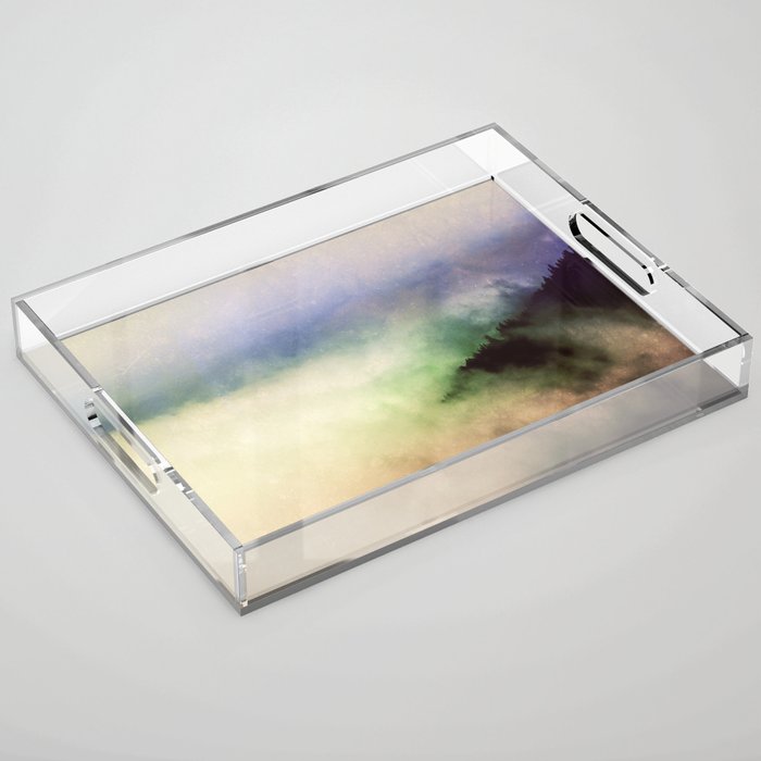 Ethereal Rainbow Clouds - Nature Photography Acrylic Tray Gallery Image 1