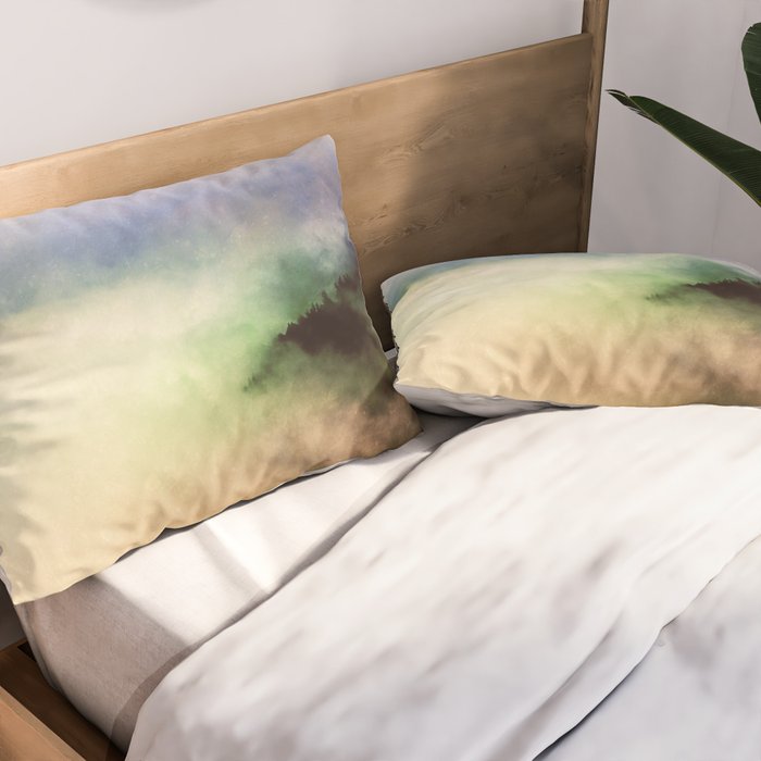 Ethereal Rainbow Clouds - Nature Photography Pillow Sham Gallery Image 2