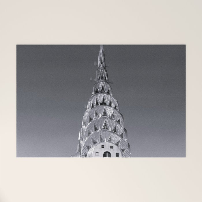 Pinnacle skyscraper sphere, New York, New York architectural black and white photograph Welcome Mat Gallery Image 1