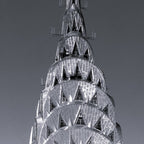 Pinnacle skyscraper sphere, New York, New York architectural black and white photograph Coffee Mug Gallery Image 2