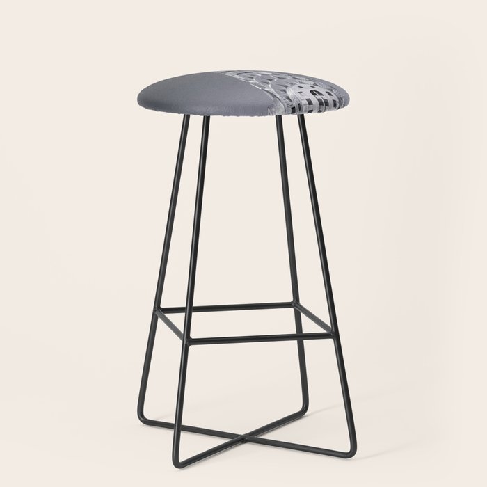Pinnacle skyscraper sphere, New York, New York architectural black and white photograph Stool Gallery Image 1