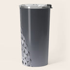 Pinnacle skyscraper sphere, New York, New York architectural black and white photograph Travel Mug Gallery Image 2