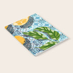 Juicy Lemons on Blue Moroccan Tiles Notebook Gallery Image 2