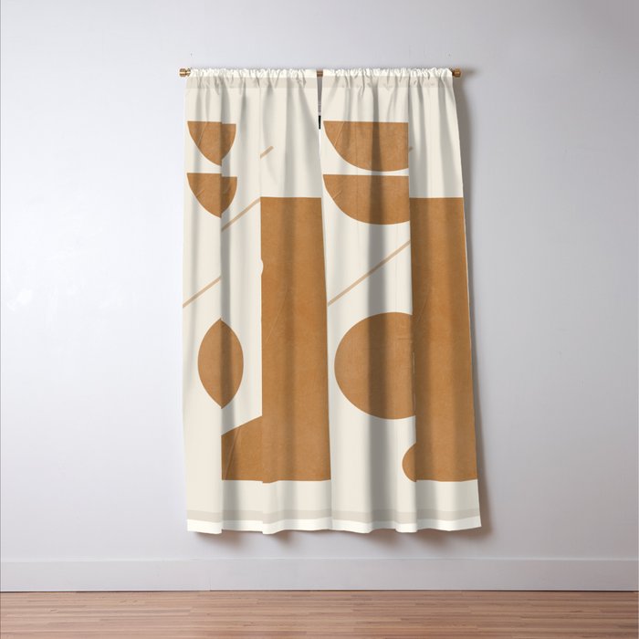 Modern Abstract Minimal Shapes 188/3 Window Curtain Gallery Image 3