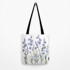Blue Forget Me Not Blooms Tote Bag Gallery Image 2