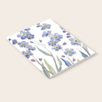 Blue Forget Me Not Blooms Notebook Gallery Image 2