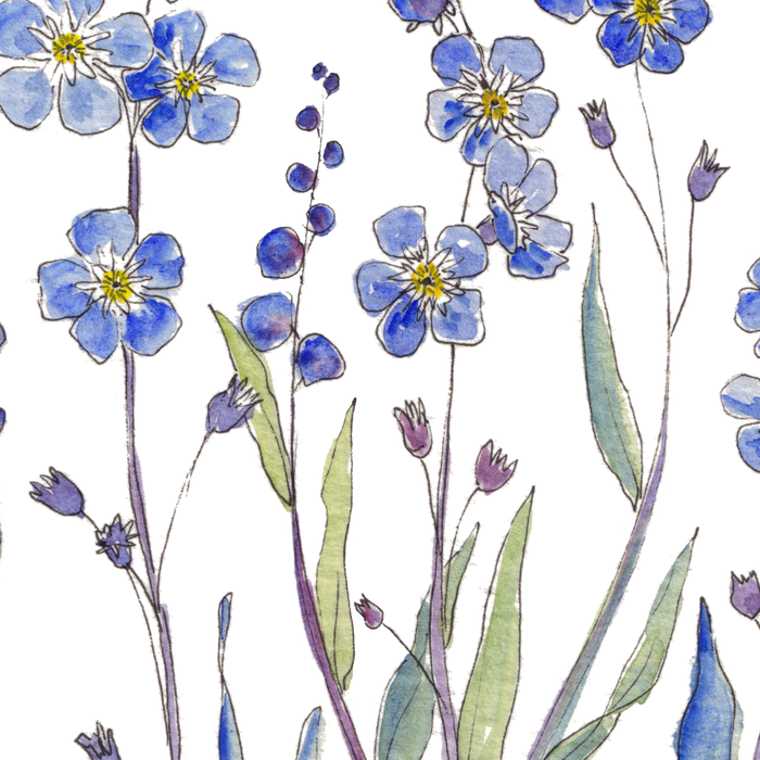 Blue Forget Me Not Blooms Coffee Mug Gallery Image 2