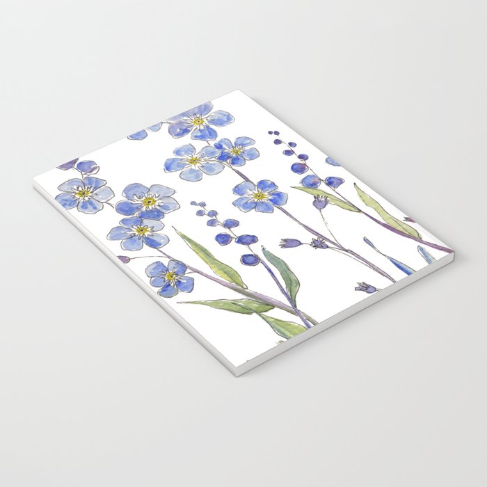 Blue Forget Me Not Blooms Notebook Gallery Image 3