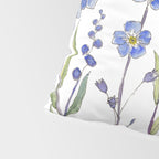 Blue Forget Me Not Blooms Pillow Sham Gallery Image 4