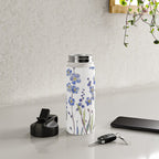 Blue Forget Me Not Blooms Water Bottle Gallery Image 4