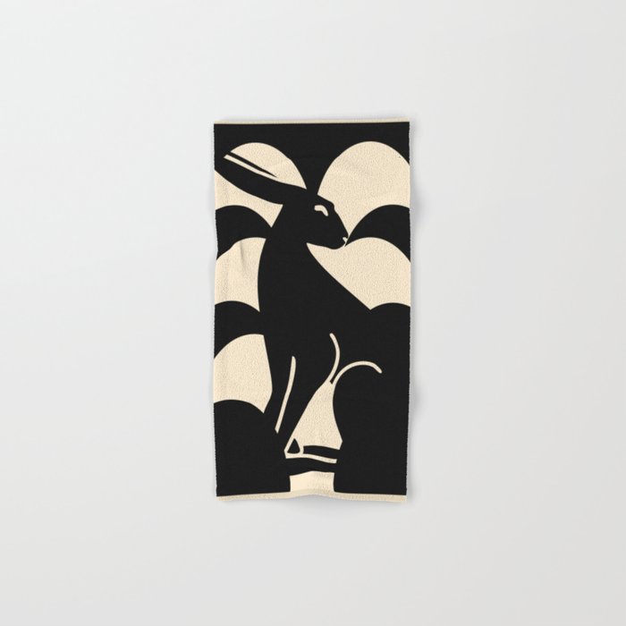 Minimalist Rabbit Bath Towel Gallery Image 1