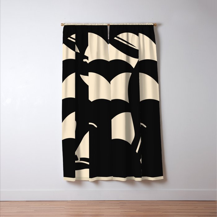 Minimalist Rabbit Window Curtain Gallery Image 3