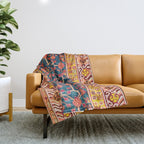 Khotan  Antique East Turkestan Rug Print Throw Blanket Gallery Image 1