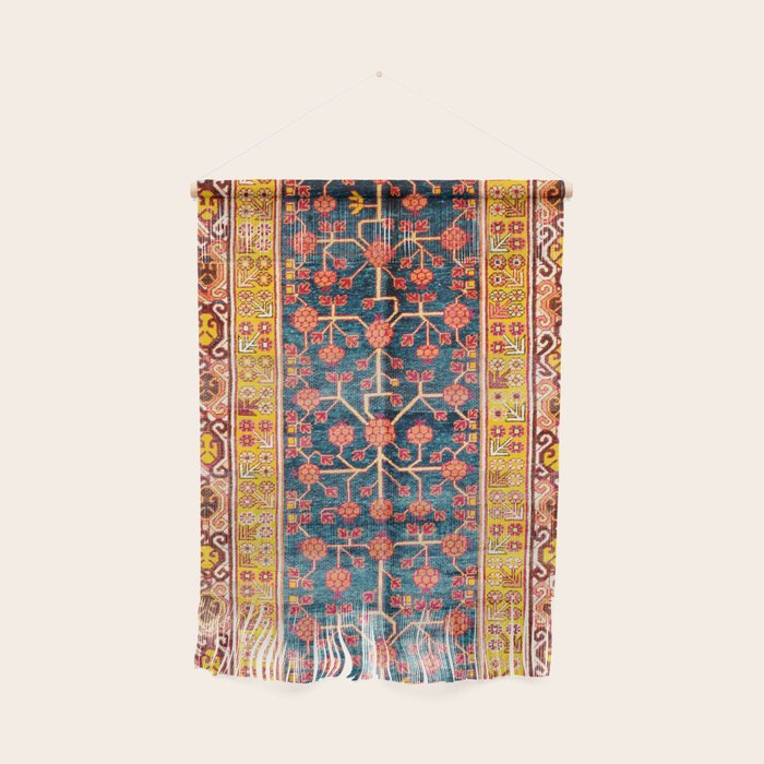 Khotan  Antique East Turkestan Rug Print Wall Hanging Gallery Image 1
