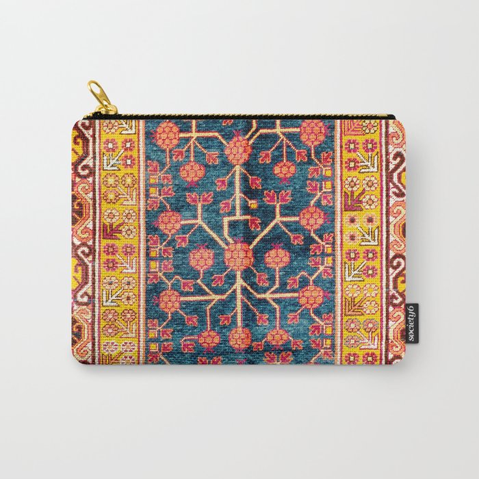 Khotan  Antique East Turkestan Rug Print Carry All Pouch Gallery Image 1