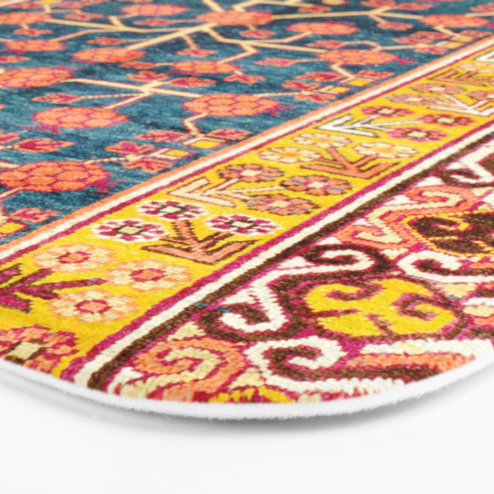 Khotan  Antique East Turkestan Rug Print Bath Mat Gallery Image 3