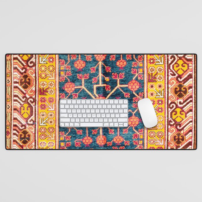 Khotan  Antique East Turkestan Rug Print Desk Mat Gallery Image 1