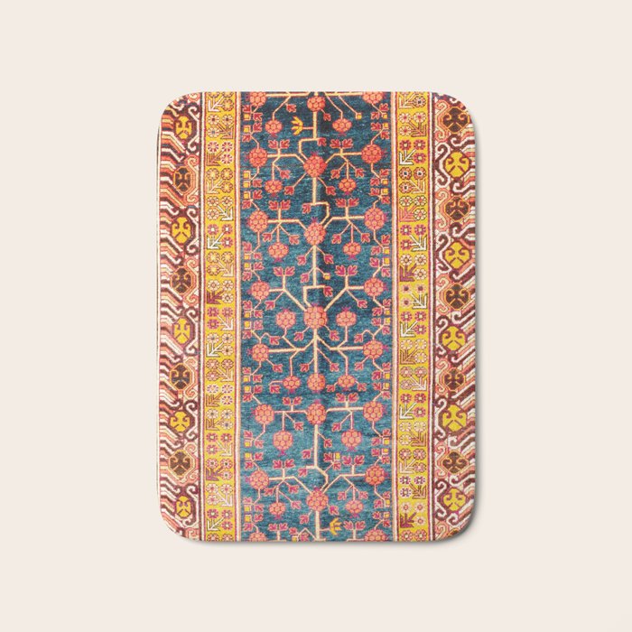 Khotan  Antique East Turkestan Rug Print Bath Mat Gallery Image 1