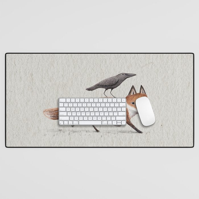 Fox & Crow - Piggyback Desk Mat Gallery Image 1