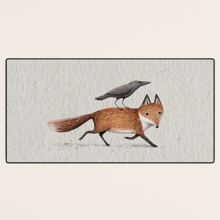 Fox & Crow - Piggyback Desk Mat Gallery Image 3