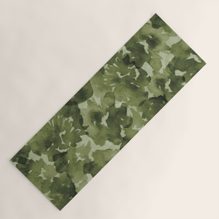 Rippled Floral Yoga Mat Gallery Image 1