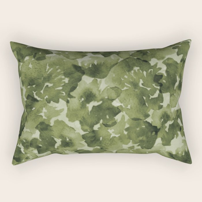 Rippled Floral Rectangular Pillow Gallery Image 2