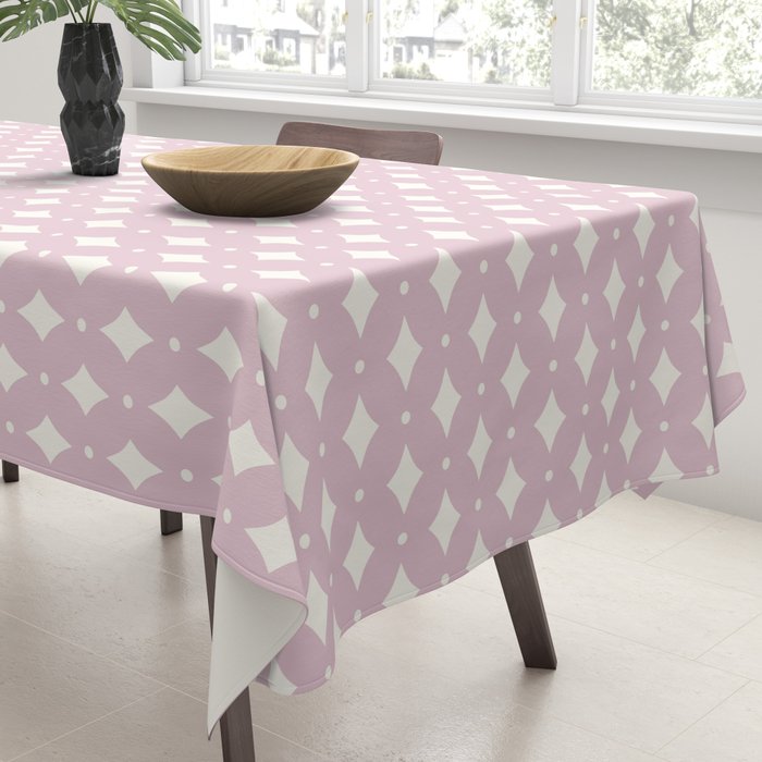 Vintage Stars XII Blush Pink Tablecloth Gallery Image 3