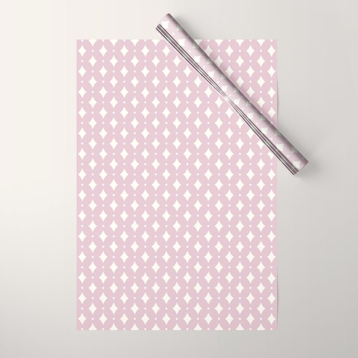 Vintage Stars XII Blush Pink Wrapping Paper Gallery Image 1