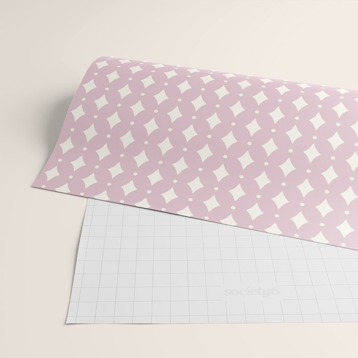 Vintage Stars XII Blush Pink Wrapping Paper Gallery Image 2