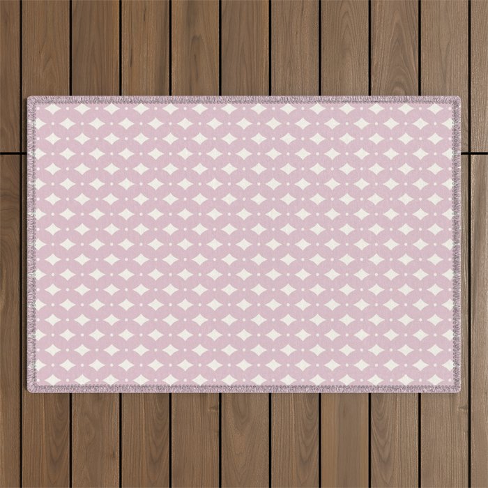 Vintage Stars XII Blush Pink Outdoor Rug Gallery Image 1