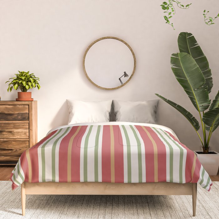 Retro Striped Color Harmony Comforter Gallery Image 3