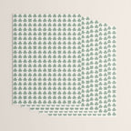 Clovers XXXVI Sage Green Botanical Pattern Wrapping Paper Gallery Image 3