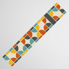 1970s Colors Mid Century Modern Geometric Pattern  Table Runner Gallery Image 3