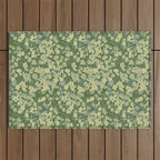 Nostalgia (Green-Blue) Outdoor Rug Gallery Image 1