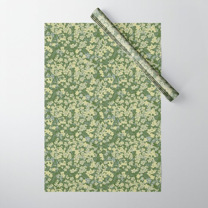 Nostalgia (Green-Blue) Wrapping Paper Gallery Image 1