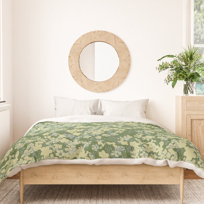 Nostalgia (Green-Blue) Duvet Cover Gallery Image 3