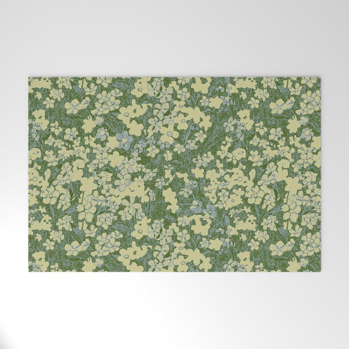 Nostalgia (Green-Blue) Welcome Mat Gallery Image 1