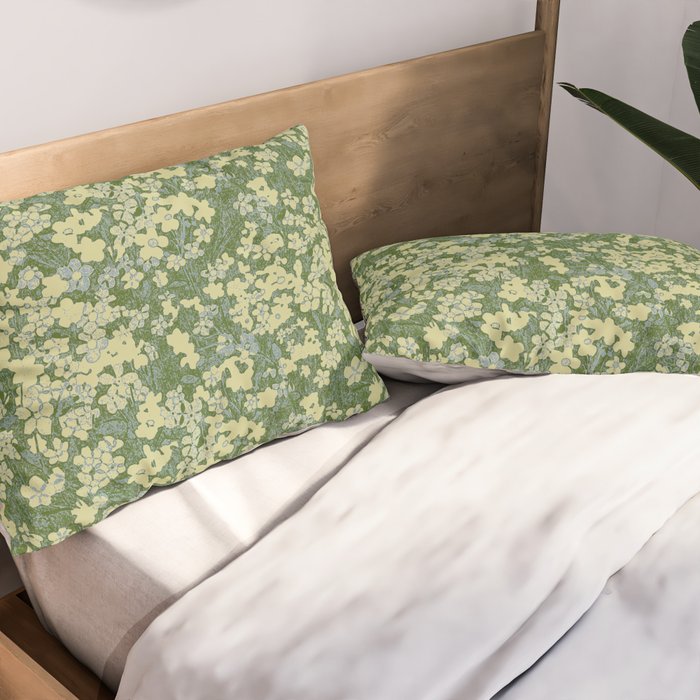 Nostalgia (Green-Blue) Pillow Sham Gallery Image 2