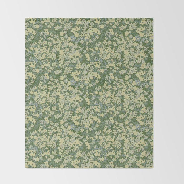 Nostalgia (Green-Blue) Throw Blanket Gallery Image 2